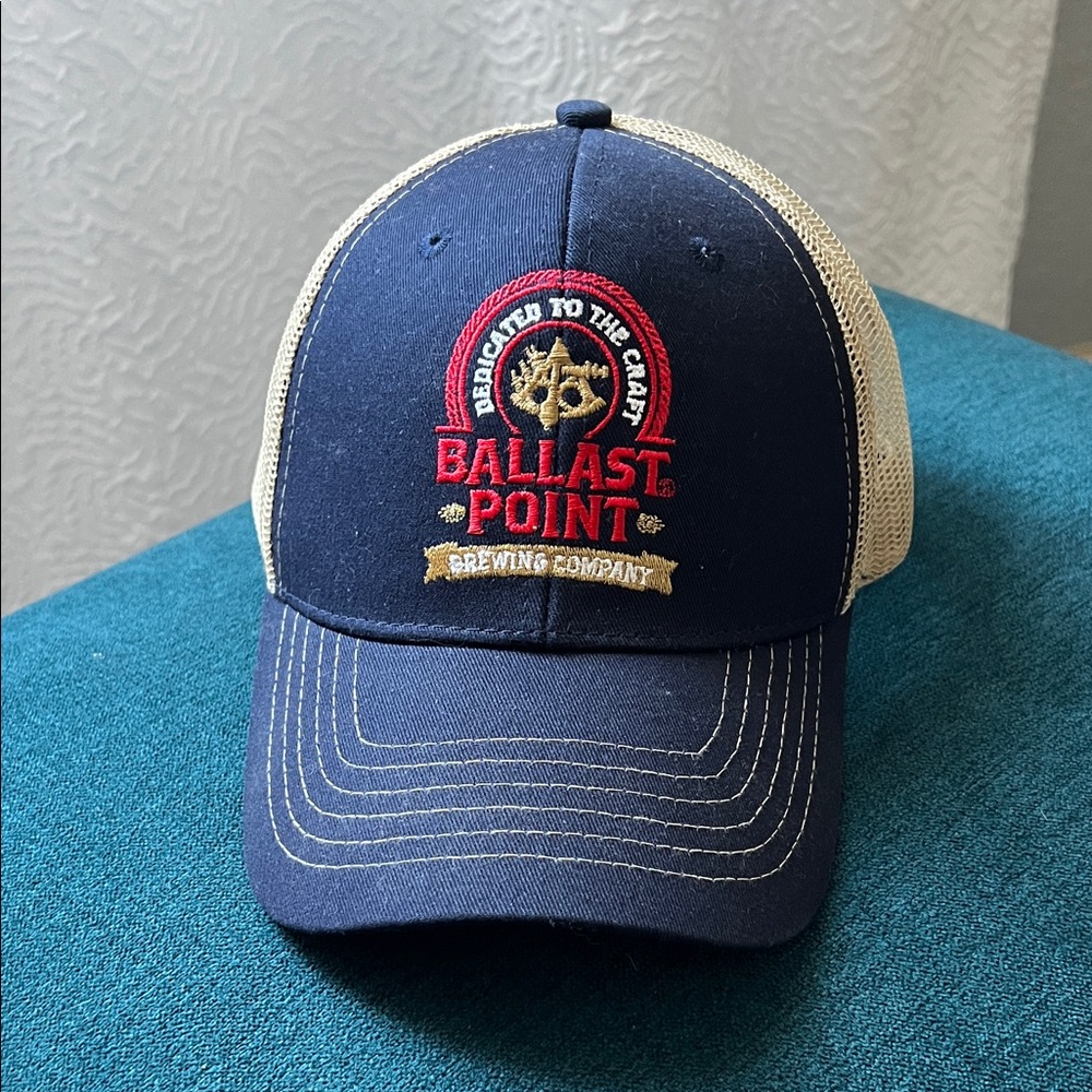 Navy and Cream Cap